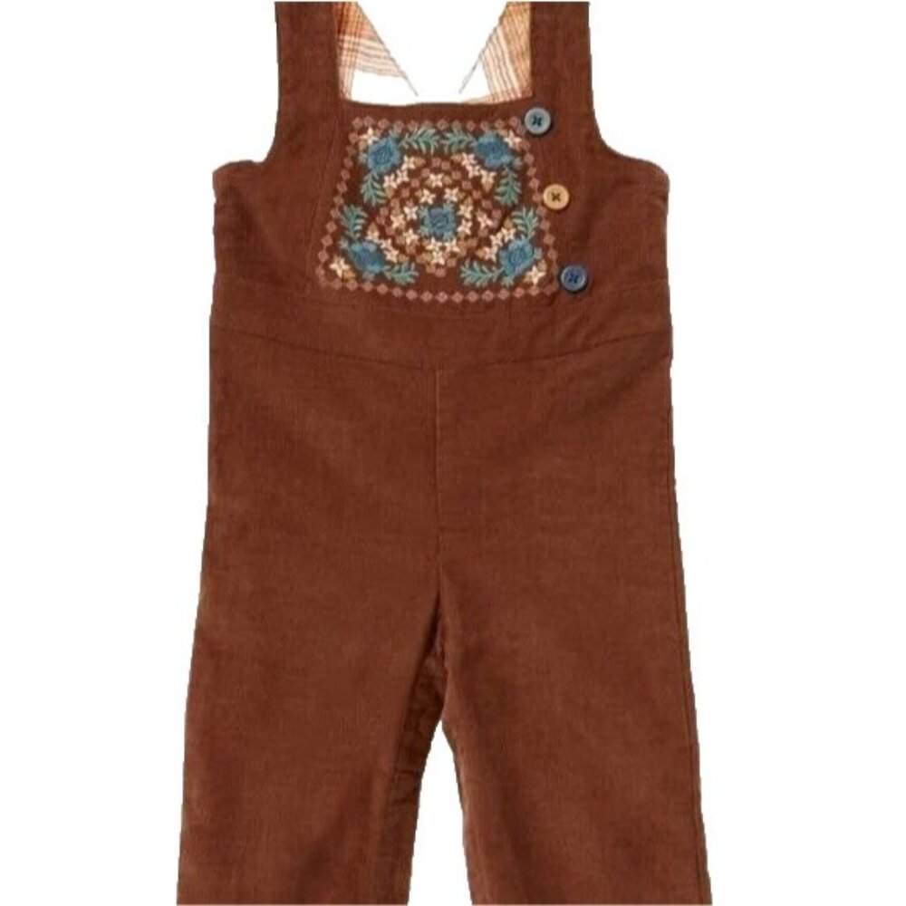 Matilda Jane Baby Girl size 12 to 18 M Kimberly Babies Micro Cord Overall New